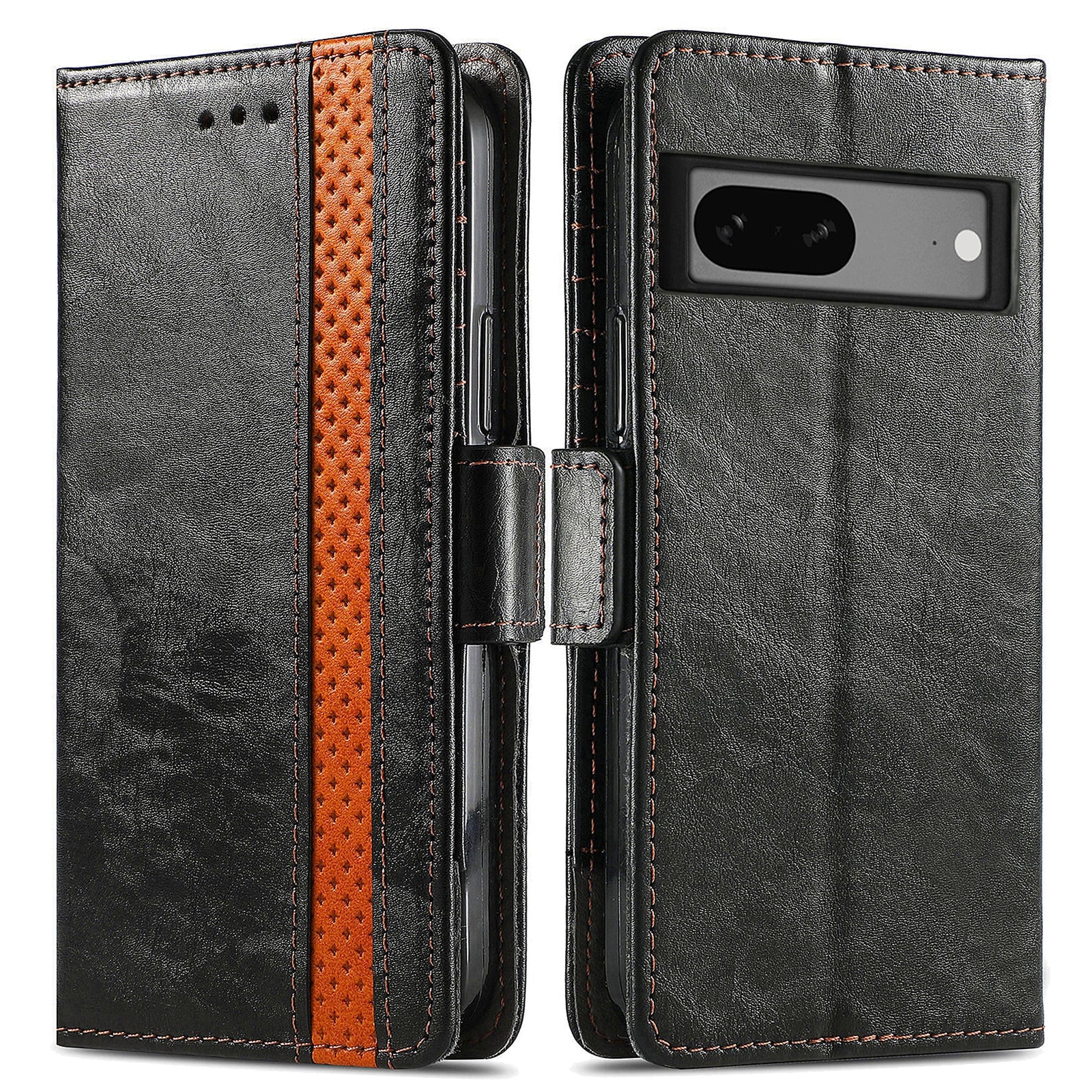CASENEO 002 Series Anti-fall Phone Case for Google Pixel 7a Business Splicing Style PU Leather Flip Wallet Stand Protetcive Phone Cover CASENEO 002 Series Anti-fall Phone Case for Google Pixel 7a Business Splicing Style PU Leather Flip Wallet Stand Protetcive Phone Cover